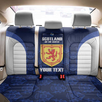 Custom Scotland Cricket Back Car Seat Cover Go Scots Thistle Pattern - Wonder Print Shop