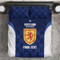 Custom Scotland Cricket Bedding Set Go Scots Thistle Pattern - Wonder Print Shop