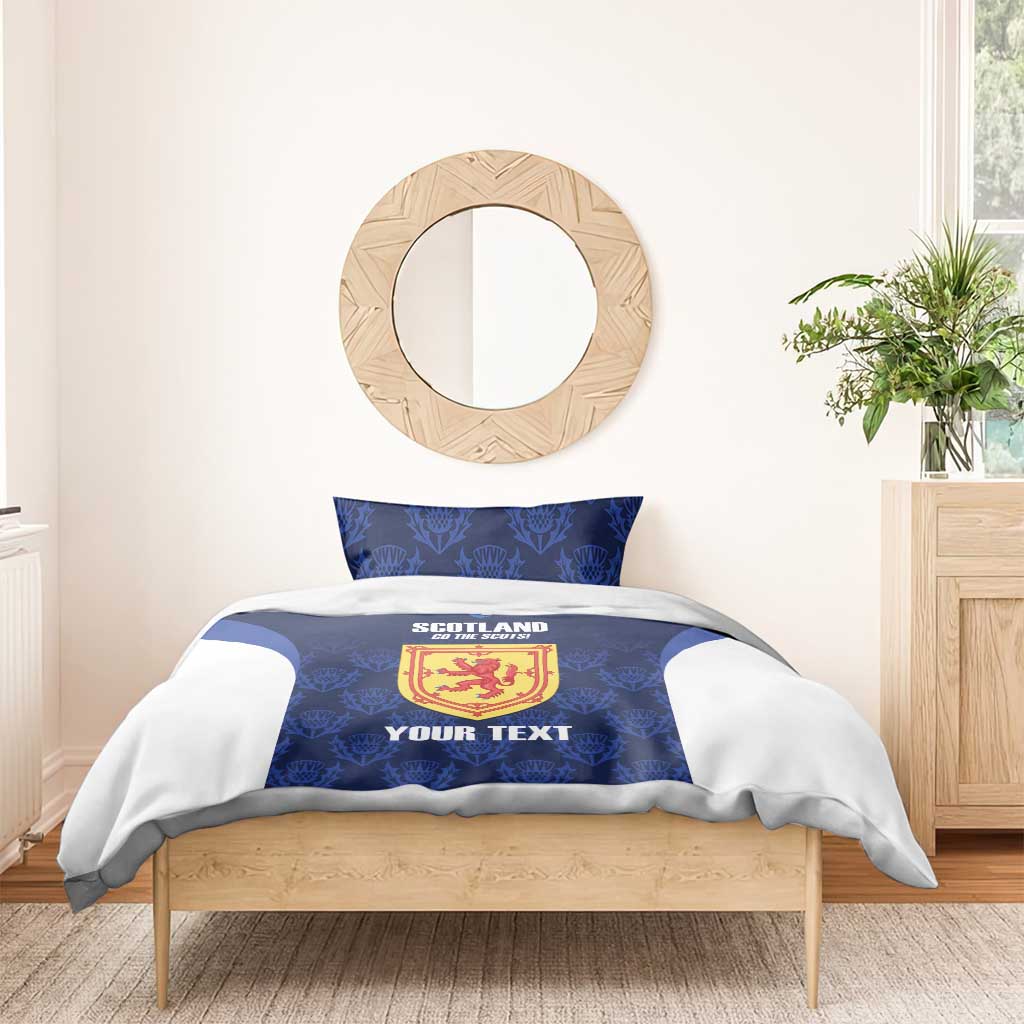 Custom Scotland Cricket Bedding Set Go Scots Thistle Pattern - Wonder Print Shop