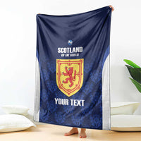Custom Scotland Cricket Blanket Go Scots Thistle Pattern - Wonder Print Shop