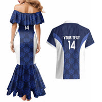 Custom Scotland Cricket Couples Matching Mermaid Dress and Hawaiian Shirt Go Scots Thistle Pattern - Wonder Print Shop