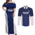 Custom Scotland Cricket Couples Matching Off Shoulder Maxi Dress and Long Sleeve Button Shirt Go Scots Thistle Pattern - Wonder Print Shop