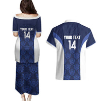 Custom Scotland Cricket Couples Matching Puletasi and Hawaiian Shirt Go Scots Thistle Pattern - Wonder Print Shop