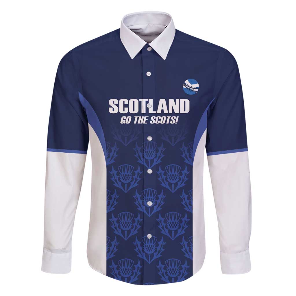 Custom Scotland Cricket Family Matching Off Shoulder Short Dress and Hawaiian Shirt Go Scots Thistle Pattern - Wonder Print Shop