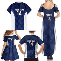 Custom Scotland Cricket Family Matching Summer Maxi Dress and Hawaiian Shirt Go Scots Thistle Pattern - Wonder Print Shop