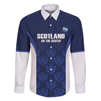 Custom Scotland Cricket Family Matching Summer Maxi Dress and Hawaiian Shirt Go Scots Thistle Pattern - Wonder Print Shop