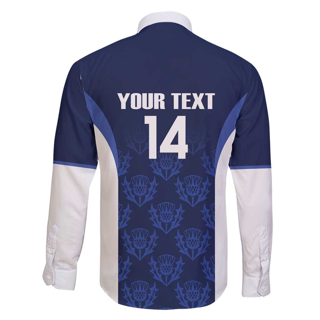 Custom Scotland Cricket Family Matching Summer Maxi Dress and Hawaiian Shirt Go Scots Thistle Pattern - Wonder Print Shop