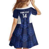 Custom Scotland Cricket Family Matching Tank Maxi Dress and Hawaiian Shirt Go Scots Thistle Pattern - Wonder Print Shop