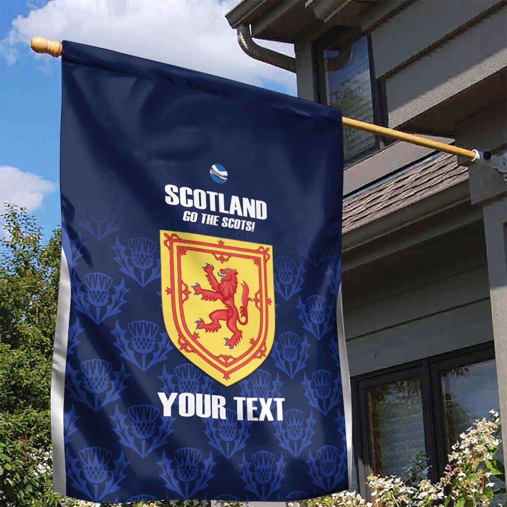 Custom Scotland Cricket Garden Flag Go Scots Thistle Pattern - Wonder Print Shop