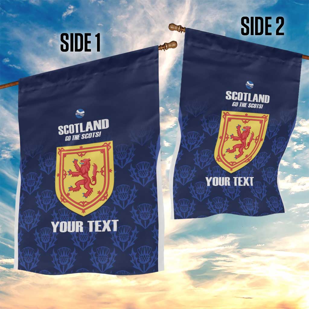 Custom Scotland Cricket Garden Flag Go Scots Thistle Pattern - Wonder Print Shop