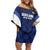 Custom Scotland Cricket Off Shoulder Short Dress Go Scots Thistle Pattern - Wonder Print Shop