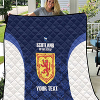 Custom Scotland Cricket Quilt Go Scots Thistle Pattern - Wonder Print Shop