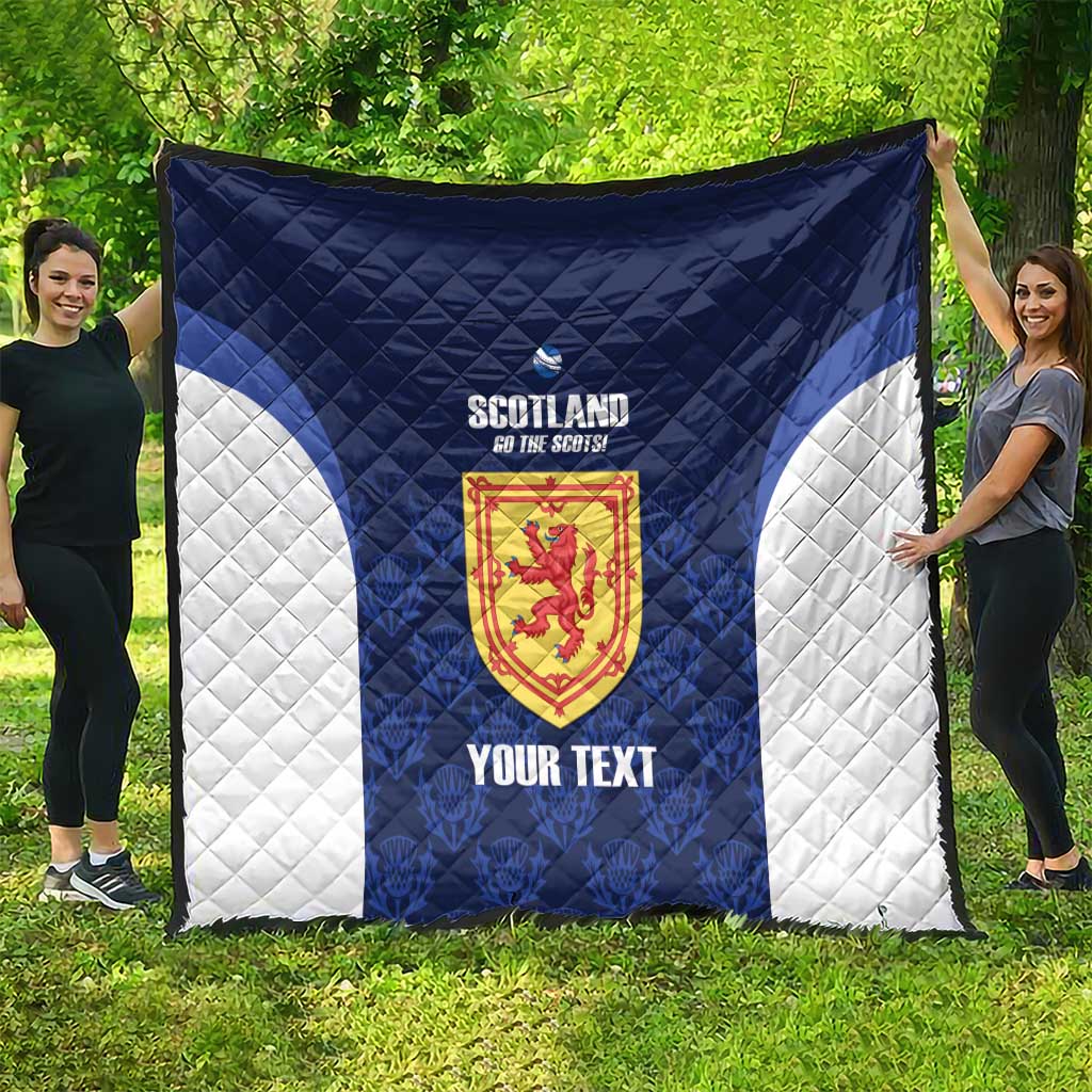 Custom Scotland Cricket Quilt Go Scots Thistle Pattern - Wonder Print Shop