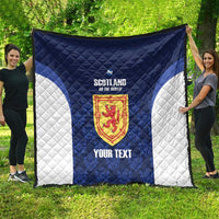 Custom Scotland Cricket Quilt Go Scots Thistle Pattern - Wonder Print Shop