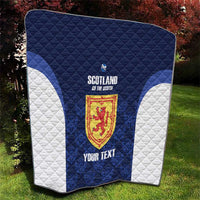 Custom Scotland Cricket Quilt Go Scots Thistle Pattern - Wonder Print Shop