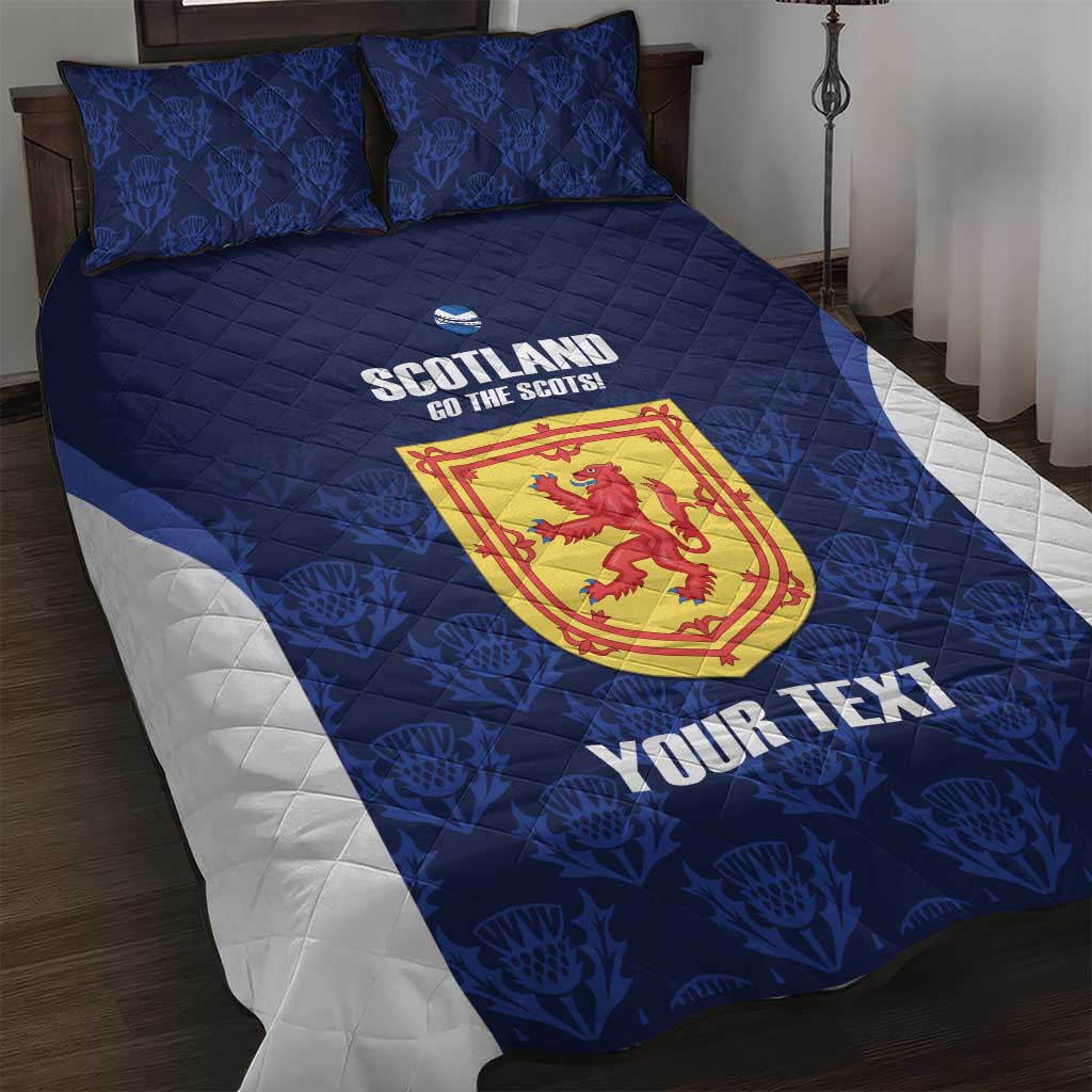 Custom Scotland Cricket Quilt Bed Set Go Scots Thistle Pattern - Wonder Print Shop