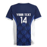 Custom Scotland Cricket Rugby Jersey Go Scots Thistle Pattern - Wonder Print Shop