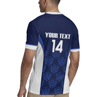 Custom Scotland Cricket Rugby Jersey Go Scots Thistle Pattern - Wonder Print Shop