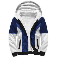 Custom Scotland Cricket Sherpa Hoodie Go Scots Thistle Pattern - Wonder Print Shop