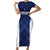 Custom Scotland Cricket Short Sleeve Bodycon Dress Go Scots Thistle Pattern - Wonder Print Shop