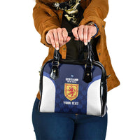 Custom Scotland Cricket Shoulder Handbag Go Scots Thistle Pattern - Wonder Print Shop