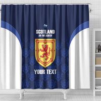 Custom Scotland Cricket Shower Curtain Go Scots Thistle Pattern - Wonder Print Shop