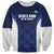 Custom Scotland Cricket Sweatshirt Go Scots Thistle Pattern - Wonder Print Shop