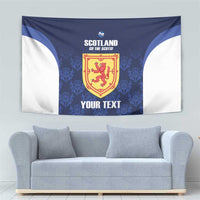 Custom Scotland Cricket Tapestry Go Scots Thistle Pattern - Wonder Print Shop