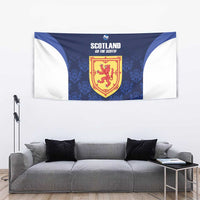 Custom Scotland Cricket Tapestry Go Scots Thistle Pattern - Wonder Print Shop