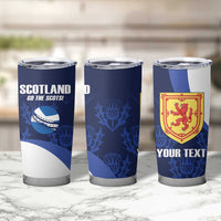 Custom Scotland Cricket Tumbler Cup Go Scots Thistle Pattern - Wonder Print Shop
