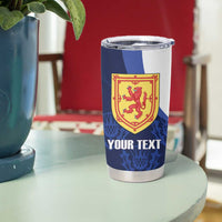 Custom Scotland Cricket Tumbler Cup Go Scots Thistle Pattern - Wonder Print Shop