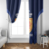 Custom Scotland Cricket Window Curtain Go Scots Thistle Pattern - Wonder Print Shop