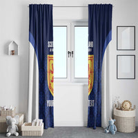 Custom Scotland Cricket Window Curtain Go Scots Thistle Pattern - Wonder Print Shop