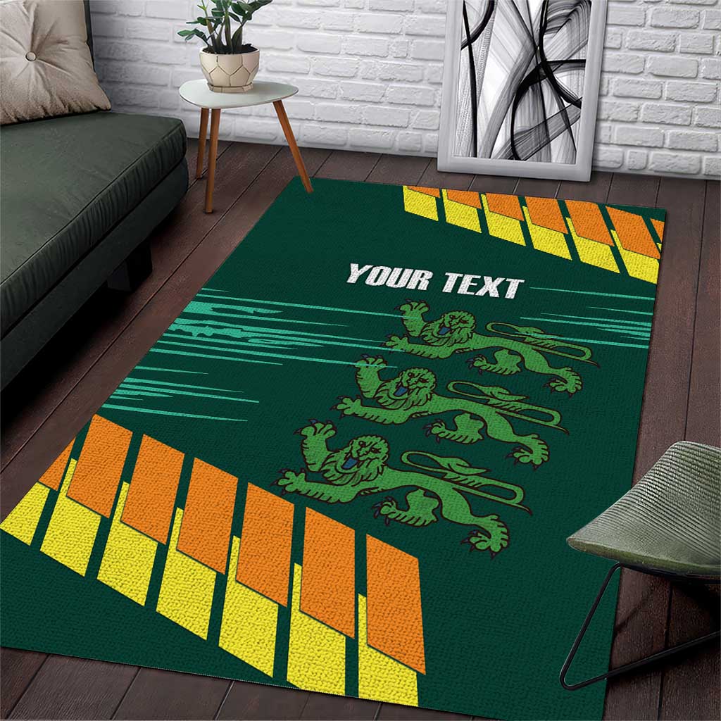 Custom Guernsey Cricket Area Rug Go Champions - Wonder Print Shop