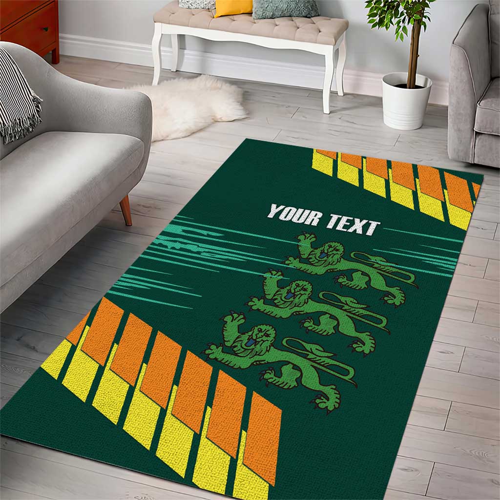 Custom Guernsey Cricket Area Rug Go Champions - Wonder Print Shop