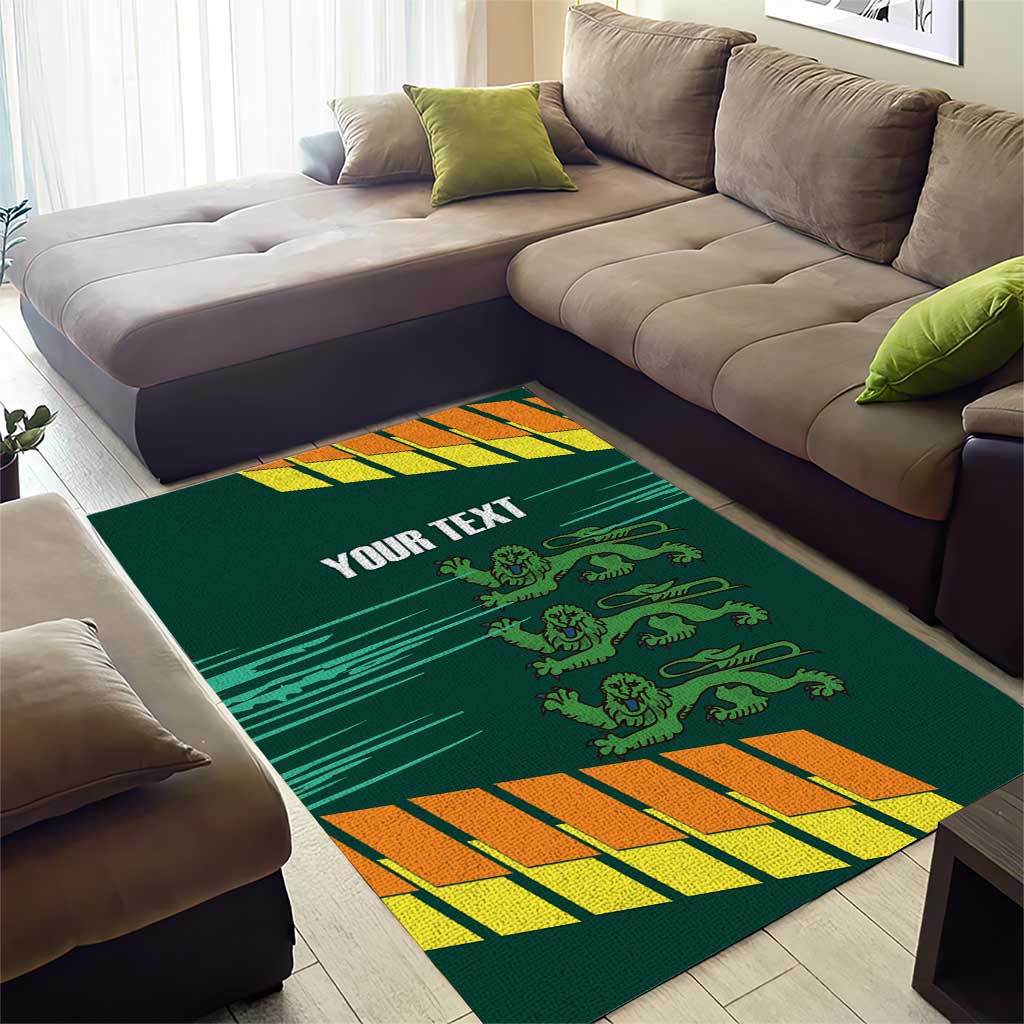 Custom Guernsey Cricket Area Rug Go Champions - Wonder Print Shop