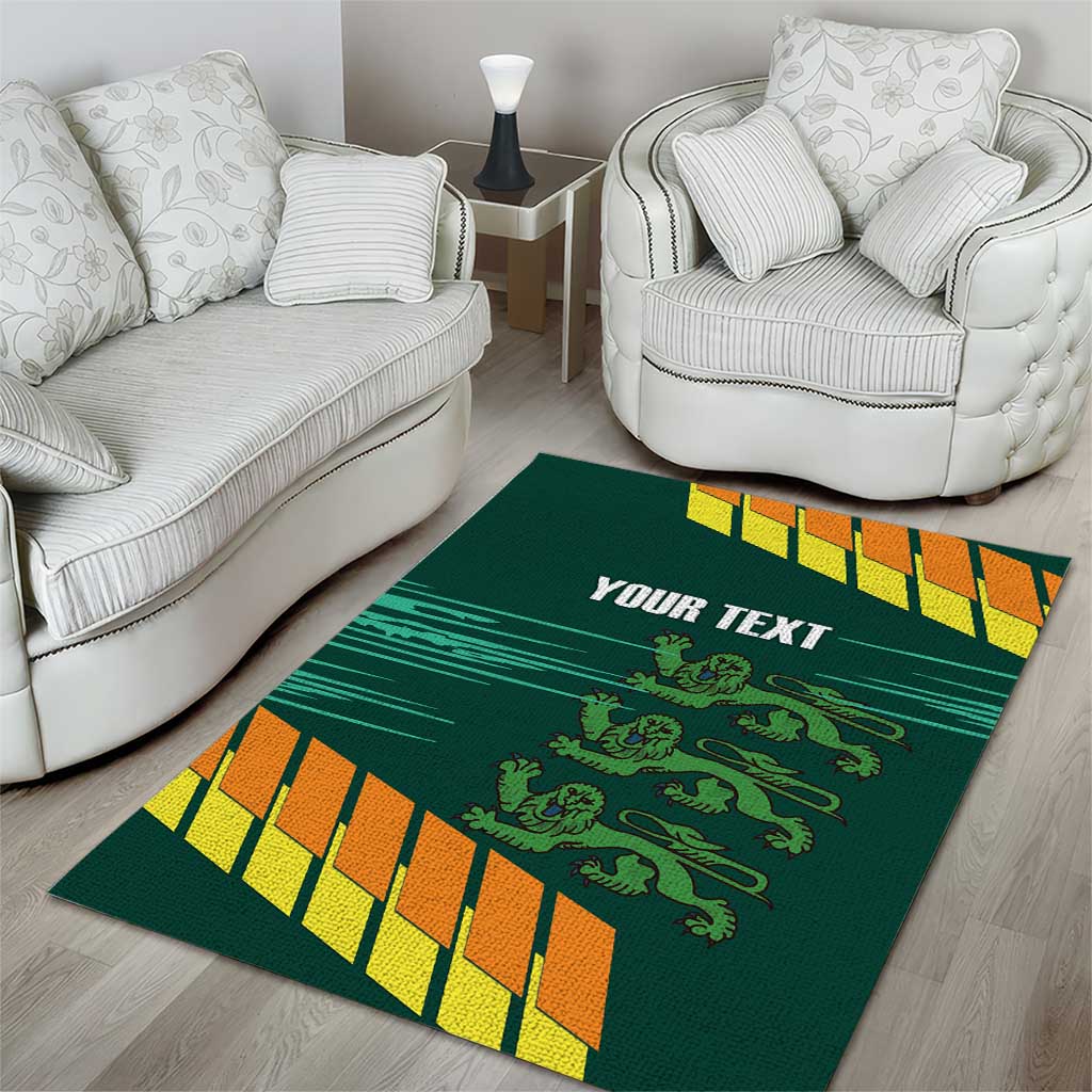 Custom Guernsey Cricket Area Rug Go Champions - Wonder Print Shop