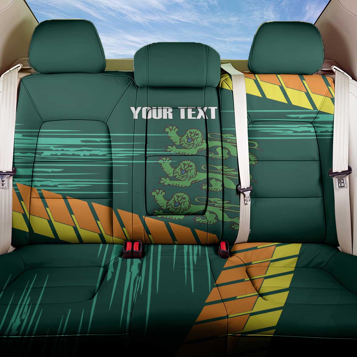 Custom Guernsey Cricket Back Car Seat Cover Go Champions - Wonder Print Shop