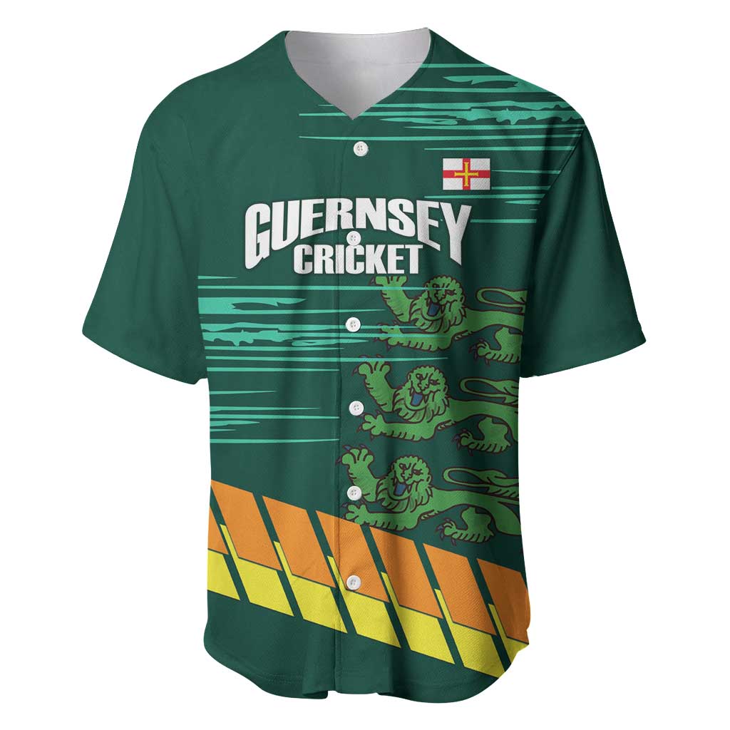 Custom Guernsey Cricket Baseball Jersey Go Champions - Wonder Print Shop