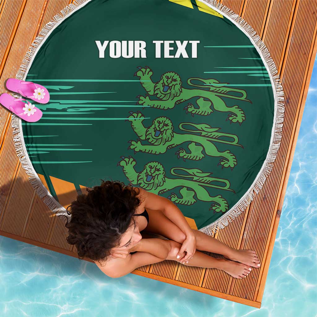 Custom Guernsey Cricket Beach Blanket Go Champions - Wonder Print Shop