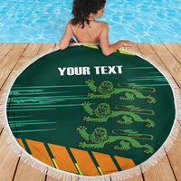 Custom Guernsey Cricket Beach Blanket Go Champions - Wonder Print Shop