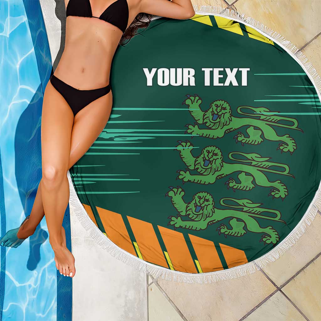 Custom Guernsey Cricket Beach Blanket Go Champions - Wonder Print Shop