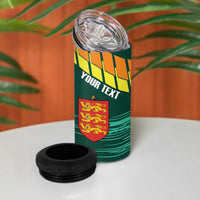 Custom Guernsey Cricket 4 in 1 Can Cooler Tumbler Go Champions - Wonder Print Shop