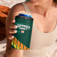 Custom Guernsey Cricket 4 in 1 Can Cooler Tumbler Go Champions - Wonder Print Shop