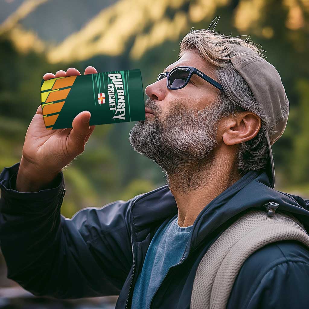 Custom Guernsey Cricket 4 in 1 Can Cooler Tumbler Go Champions - Wonder Print Shop