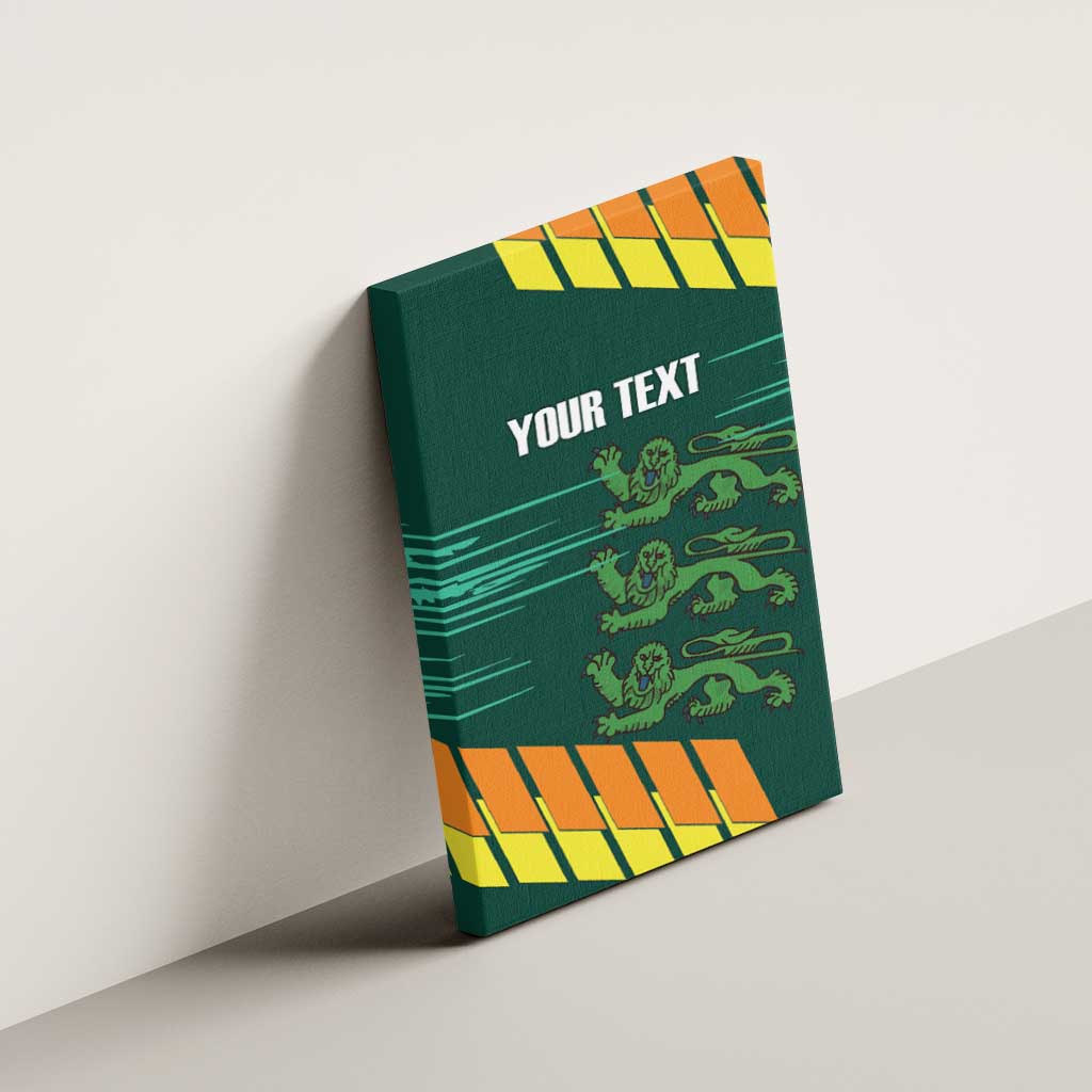 Custom Guernsey Cricket Canvas Wall Art Go Champions - Wonder Print Shop