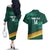 Custom Guernsey Cricket Couples Matching Off The Shoulder Long Sleeve Dress and Hawaiian Shirt Go Champions - Wonder Print Shop