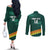 Custom Guernsey Cricket Couples Matching Off The Shoulder Long Sleeve Dress and Long Sleeve Button Shirt Go Champions - Wonder Print Shop