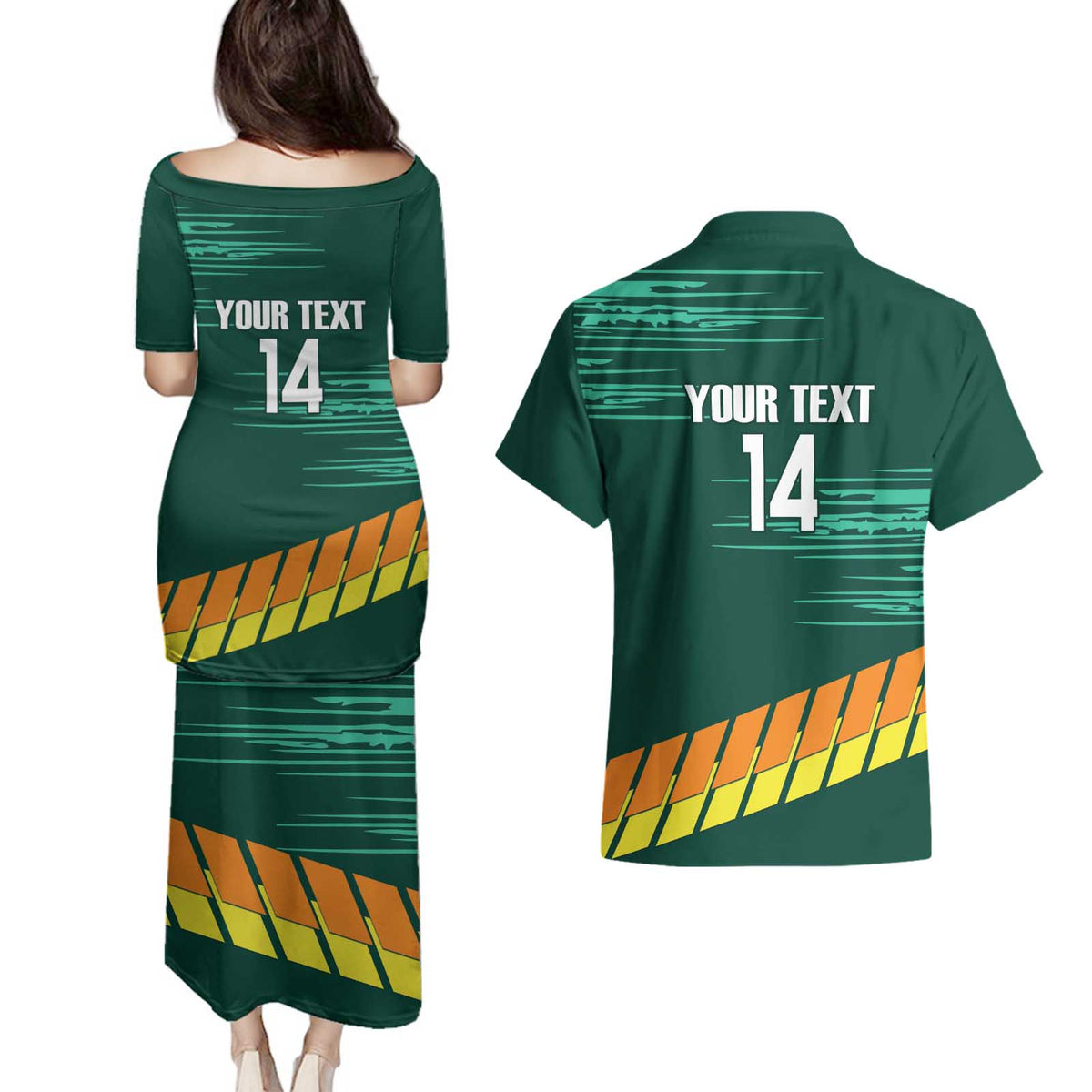 Custom Guernsey Cricket Couples Matching Puletasi and Hawaiian Shirt Go Champions - Wonder Print Shop