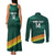 Custom Guernsey Cricket Couples Matching Tank Maxi Dress and Long Sleeve Button Shirt Go Champions - Wonder Print Shop